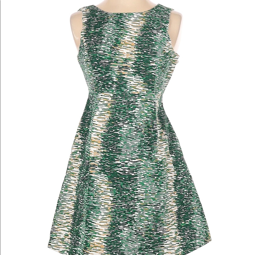 Zara Aline Green Printed Dress